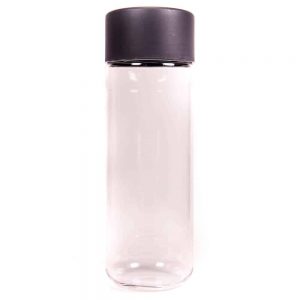 Water bottle with grey lid
